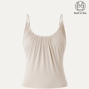NWOT OGL Cream Camisole with Built-in Bra